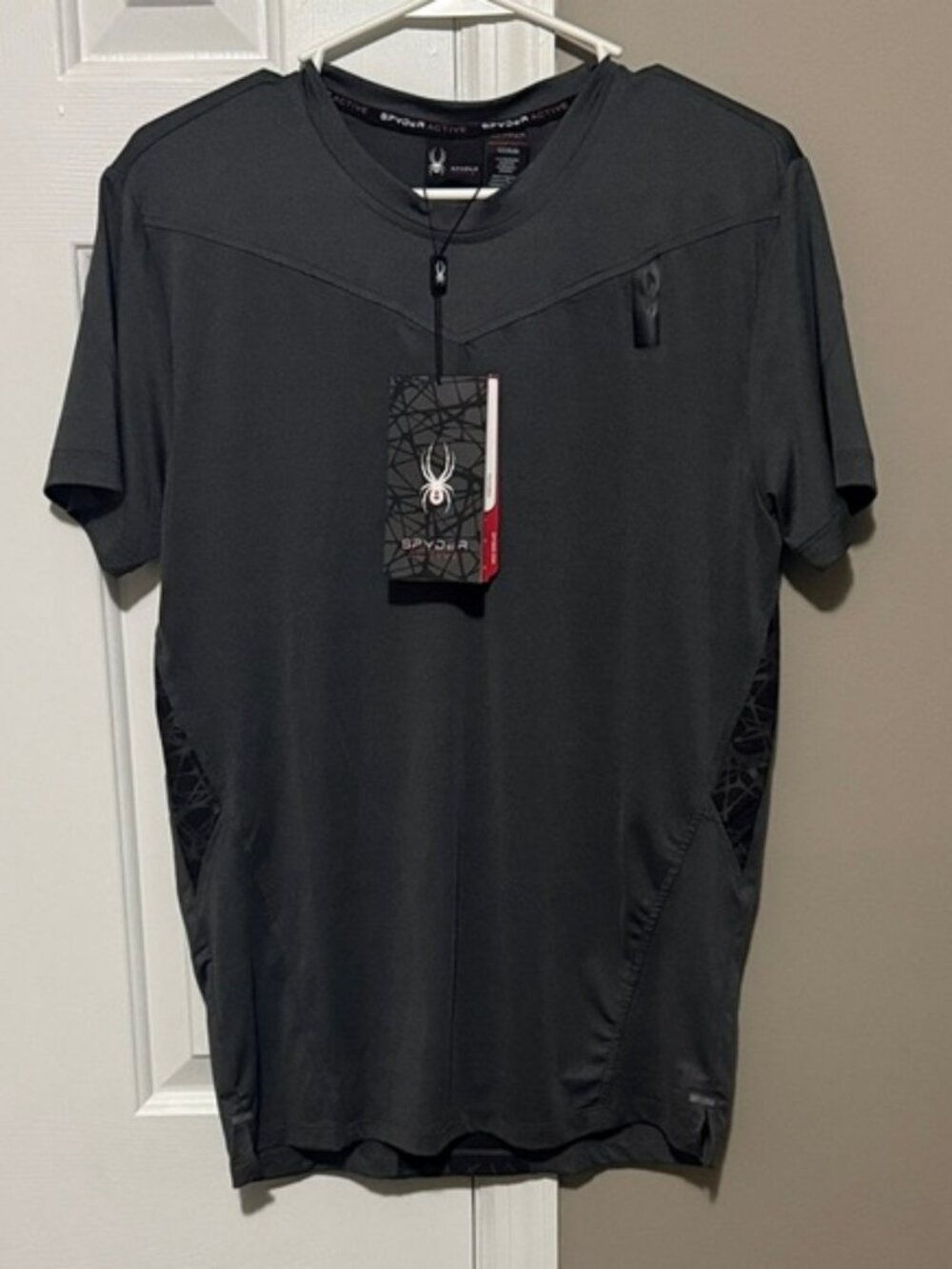 Spyder Men's Dark Gray Short Sleeve Tee